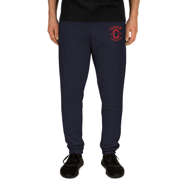 Clásico Red Embroidered Logo Joggers