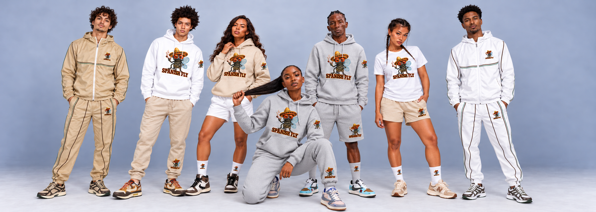 Spanish Fly models wearing the Pepito apparel collection