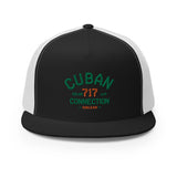 Clásico Green & Orange Embroidered Logo Trucker Cap
