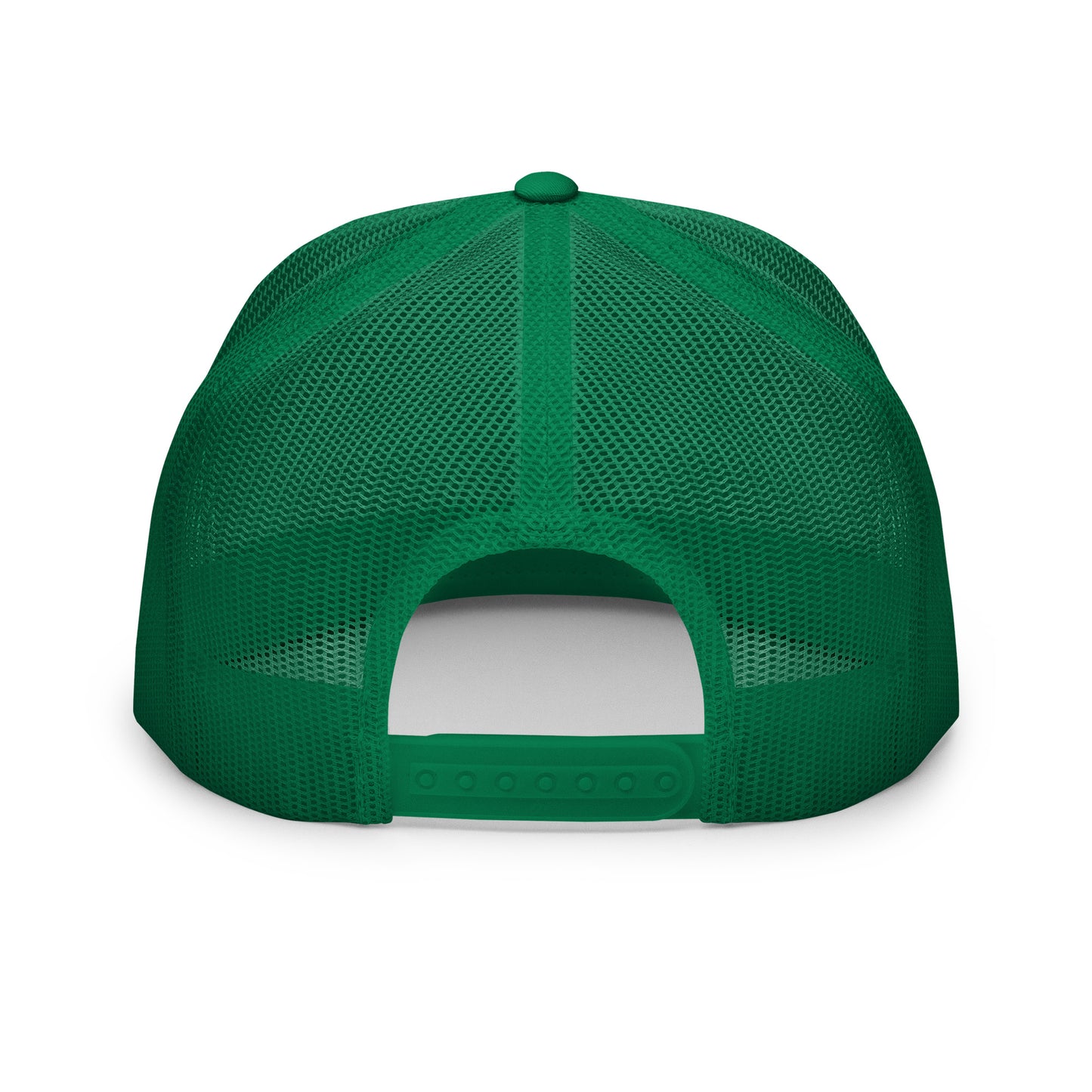 Clásico Green & Orange Embroidered Logo Trucker Cap