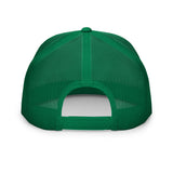 Clásico Green & Orange Embroidered Logo Trucker Cap