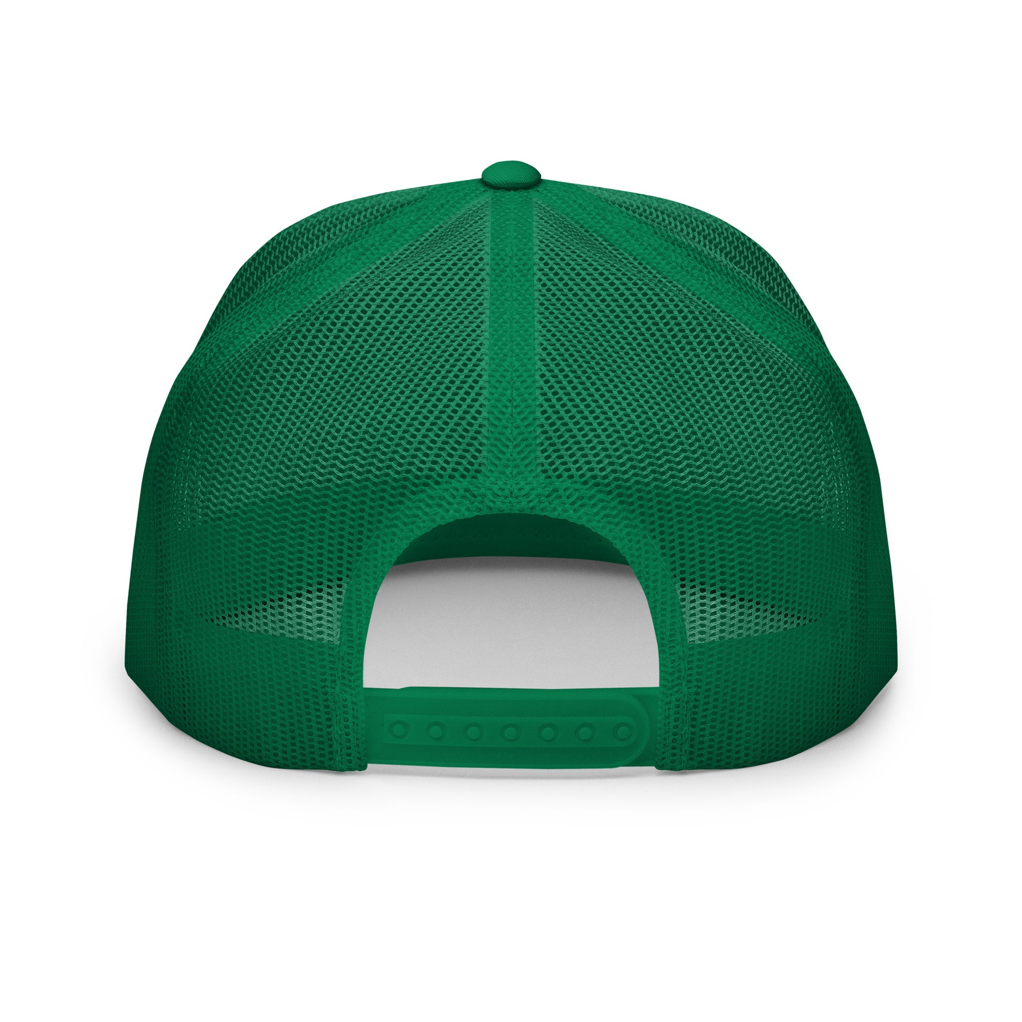 Clásico Green & Orange Embroidered Logo Trucker Cap