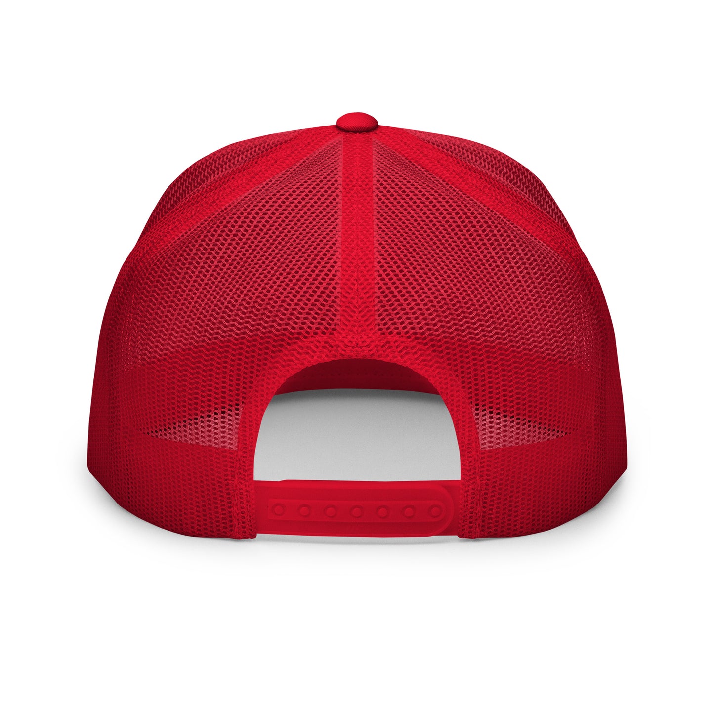 Clásico Navy Blue Embroidered Logo Trucker Cap