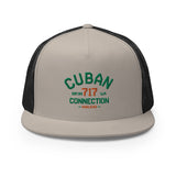 Clásico Green & Orange Embroidered Logo Trucker Cap
