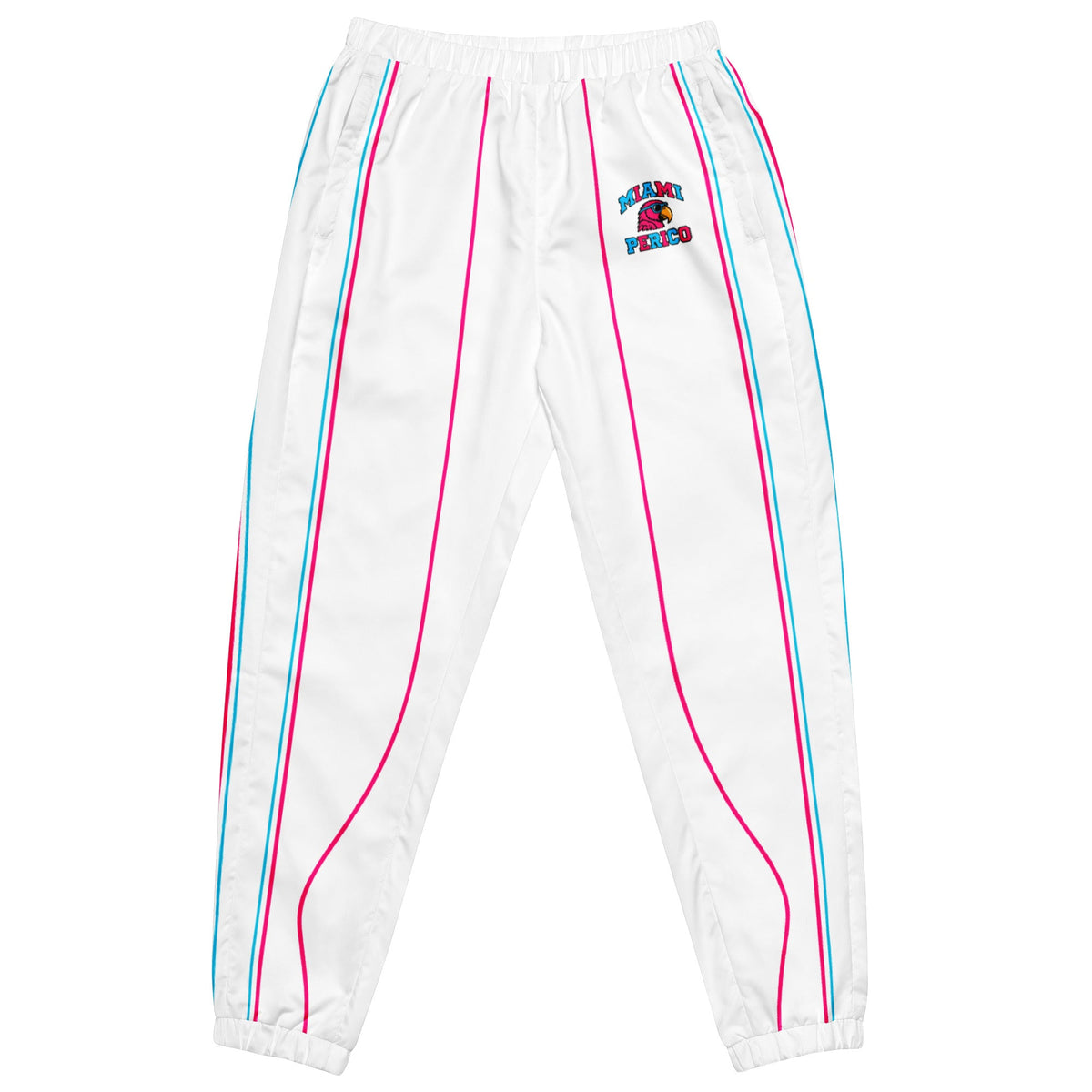White Miami Perico complete tracksuit set — included pants