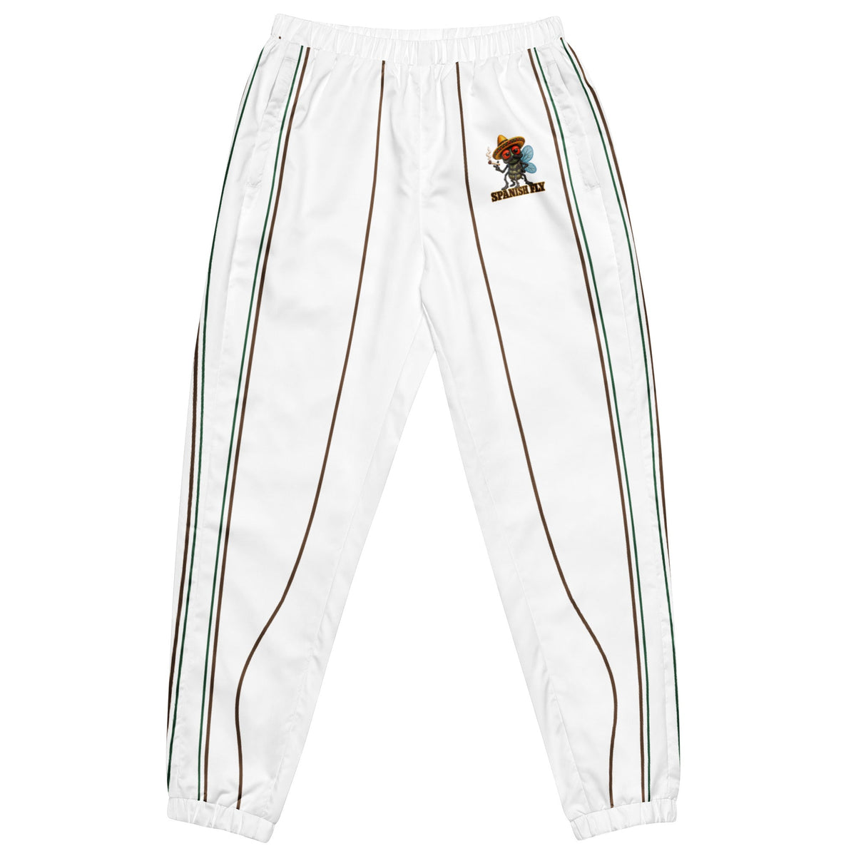 Spanish Fly white tracksuit set — matching jacket and pants