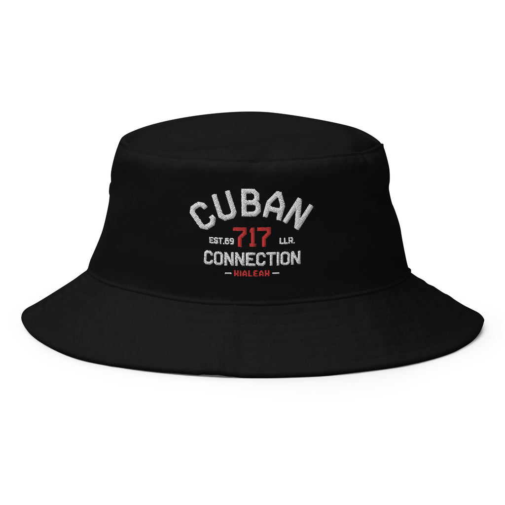 Clásico White & Red Logo Embroidered Bucket Hat