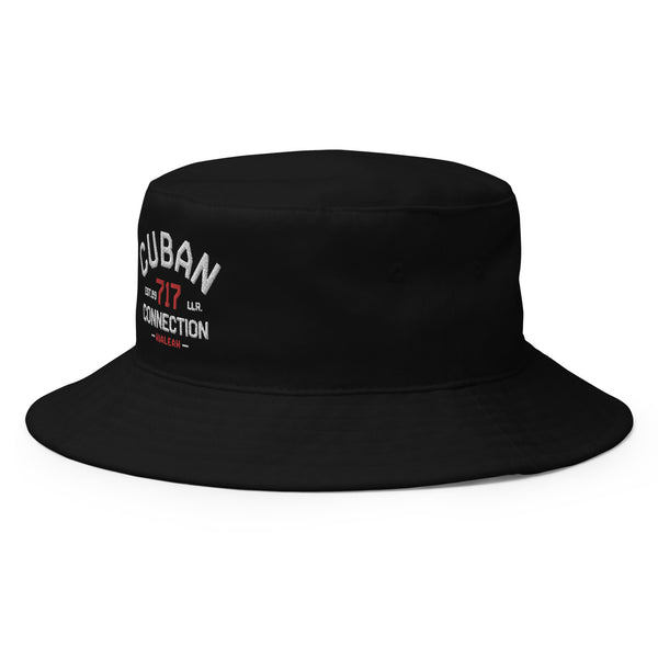 Clásico White & Red Logo Embroidered Bucket Hat