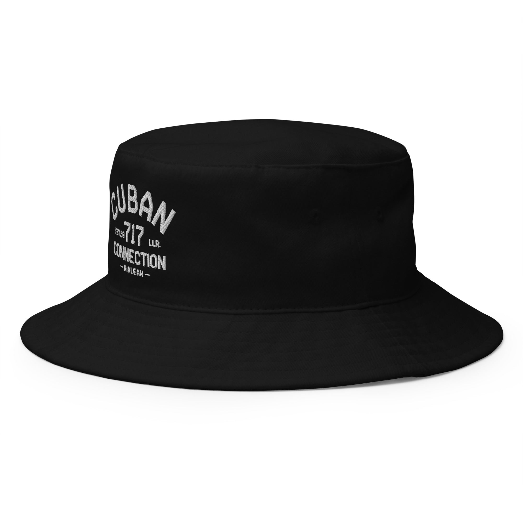 Clásico White Logo Embroidered Bucket Hat