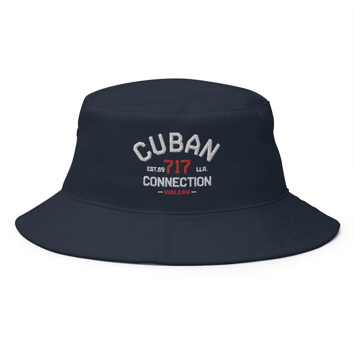 Clásico White & Red Logo Embroidered Bucket Hat