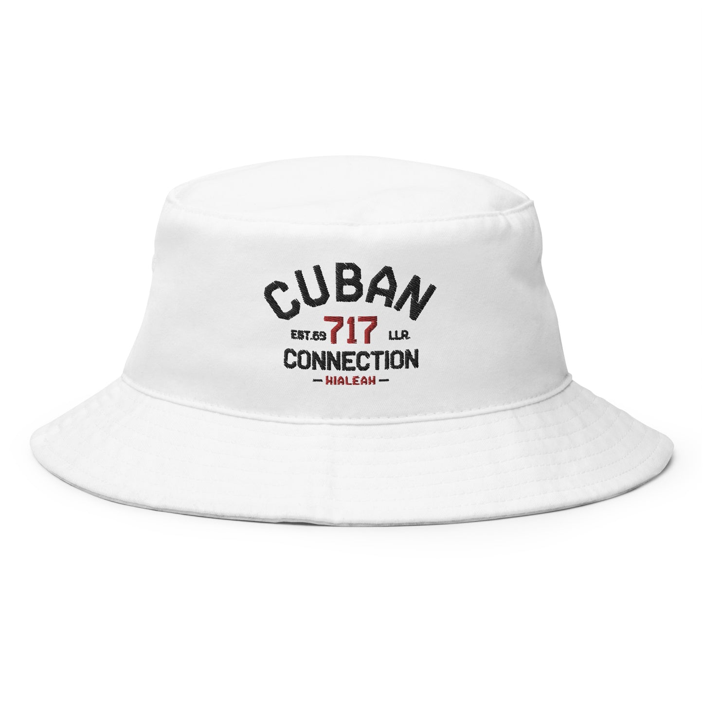 Clásico Black & Red Logo Embroidered Bucket Hat
