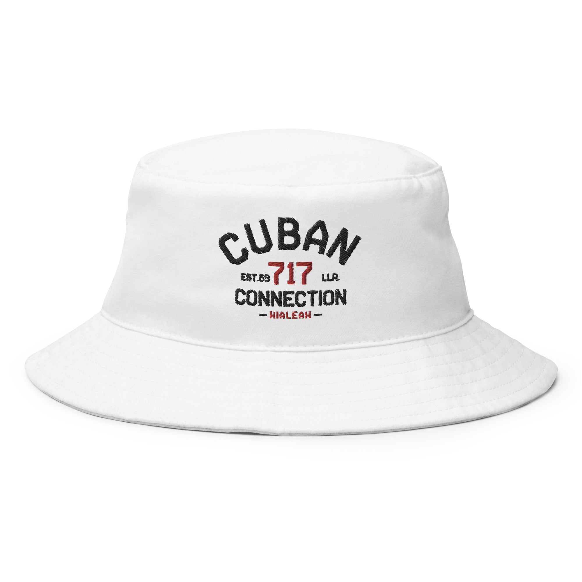 Clásico Black & Red Logo Embroidered Bucket Hat