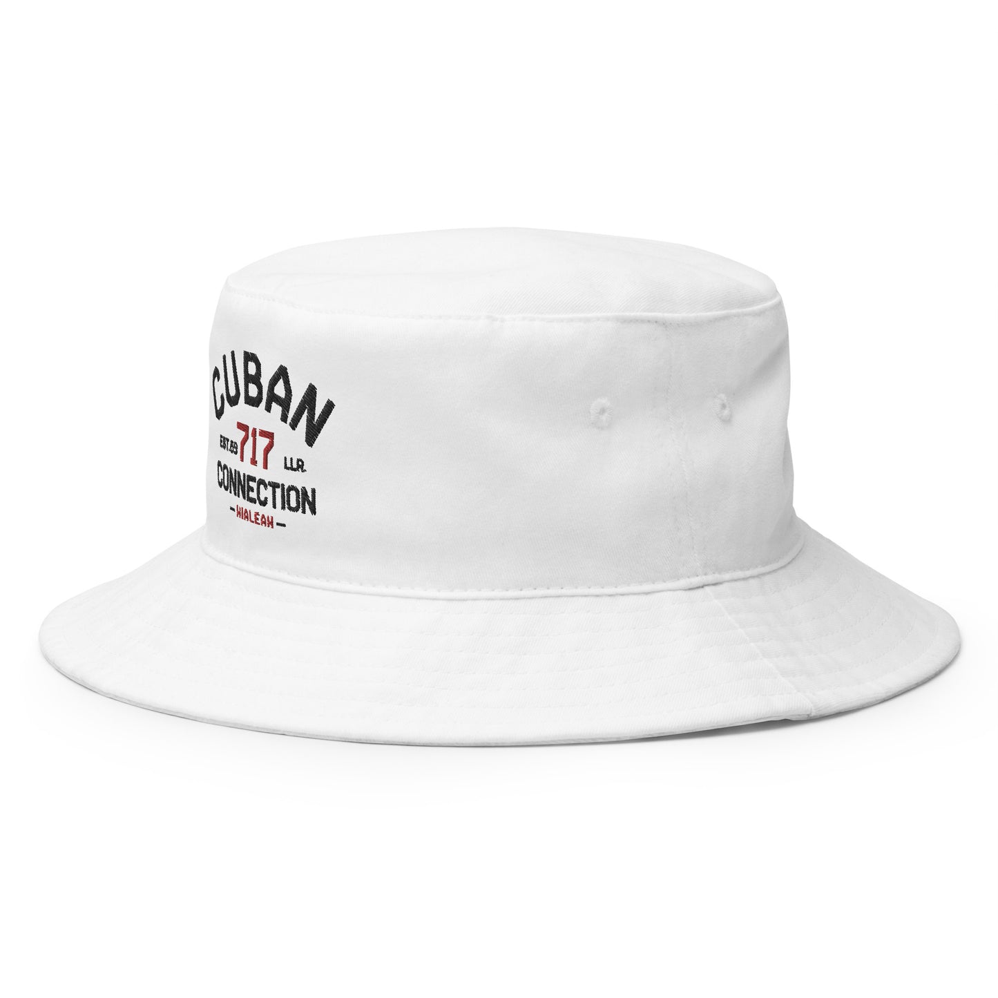 Clásico Black & Red Logo Embroidered Bucket Hat