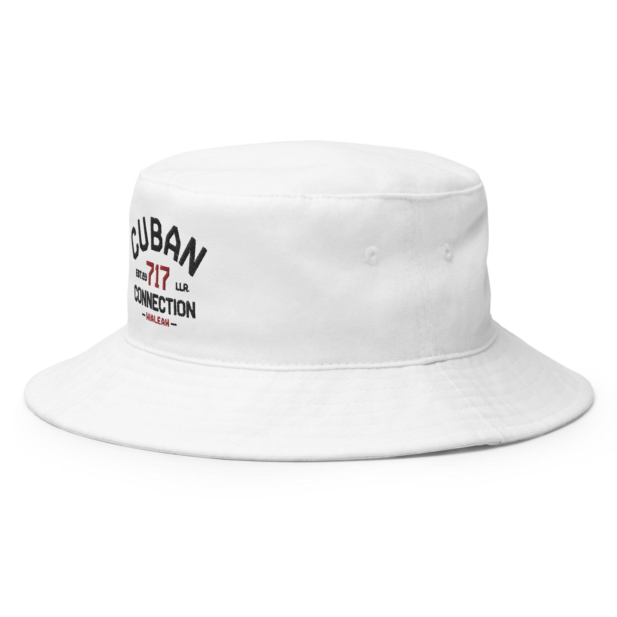 Clásico Black & Red Logo Embroidered Bucket Hat