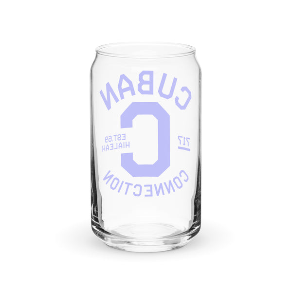 Royal Blue Logo Glass Cup