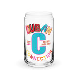 Clásico Neon Miami Logo Glass Cup