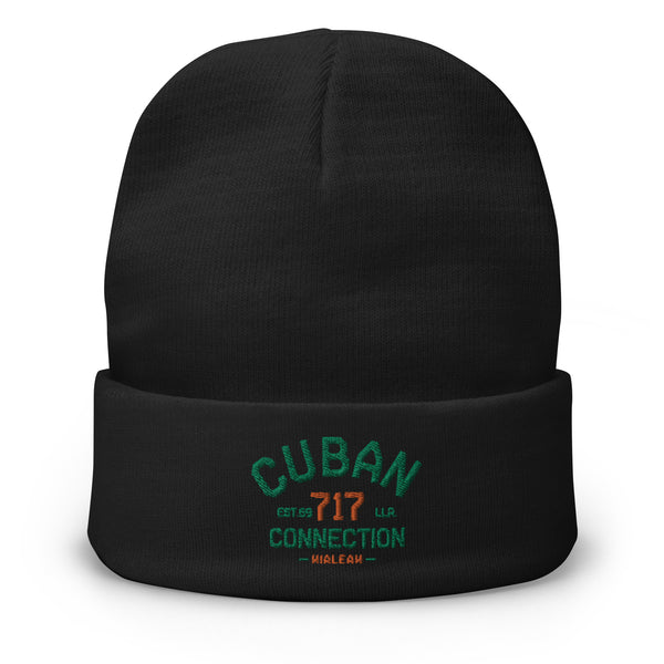 Clásico Green & Orange Logo Embroidered Beanie