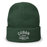 Clásico White Logo Embroidered Beanie