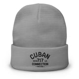 Clásico Black Logo Embroidered Beanie