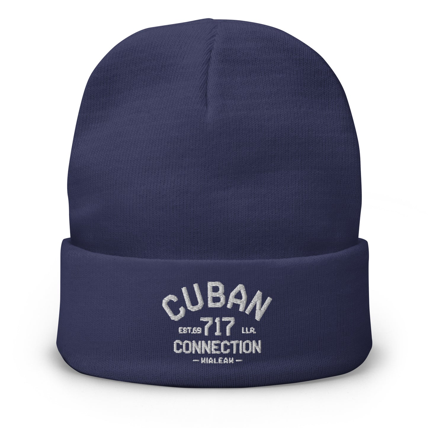 Clásico White Logo Embroidered Beanie