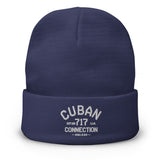 Clásico White Logo Embroidered Beanie