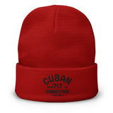 Clásico Black Logo Embroidered Beanie