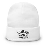 Clásico Black Logo Embroidered Beanie