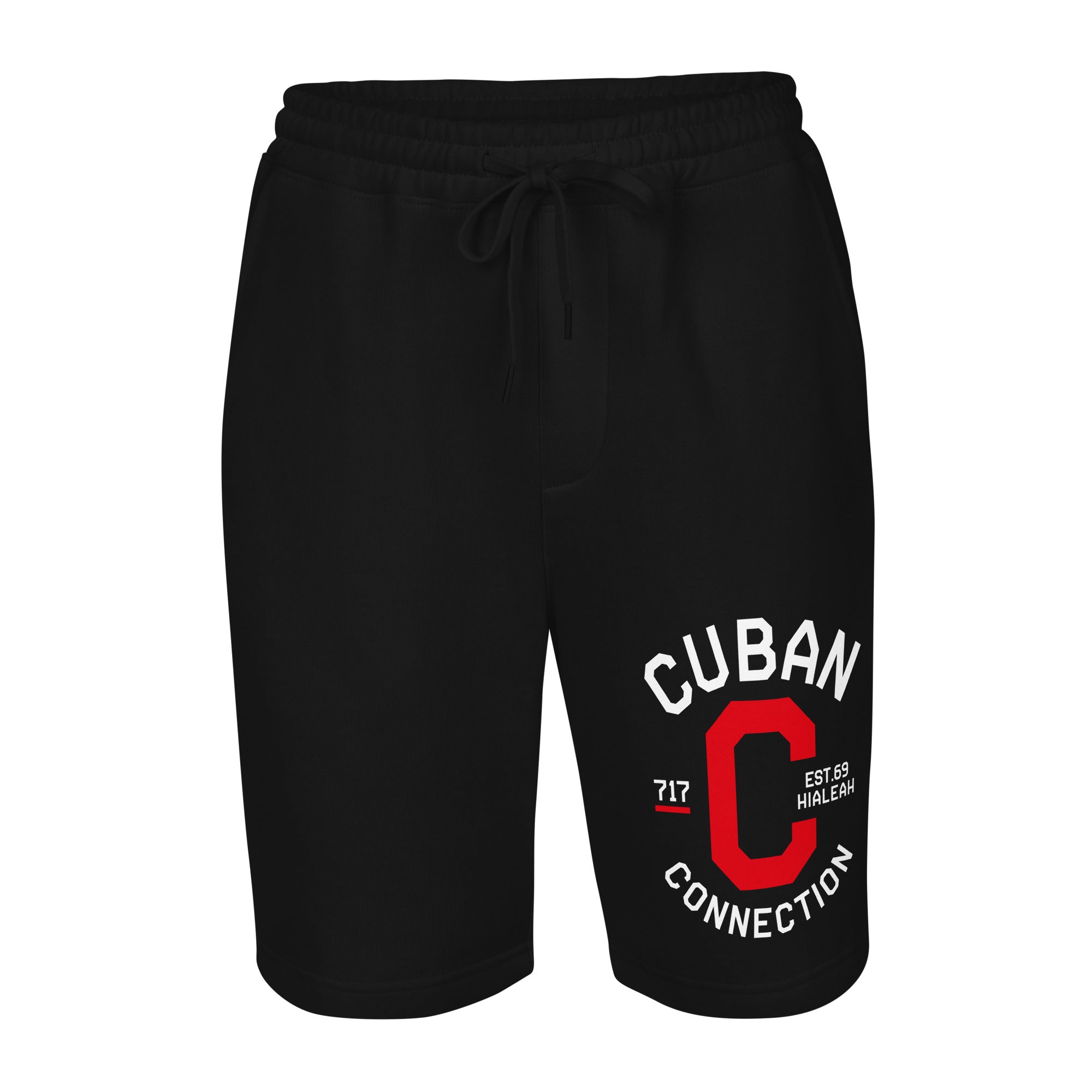 Clásico White & Red Logo Fleece Shorts