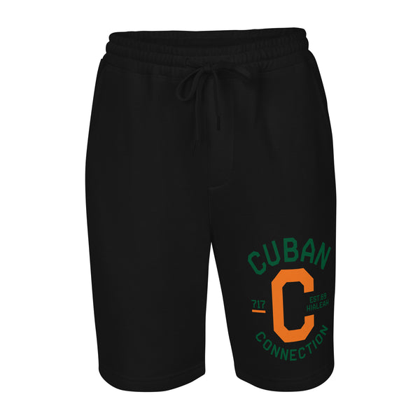 Clásico Green & Orange Logo Fleece Shorts