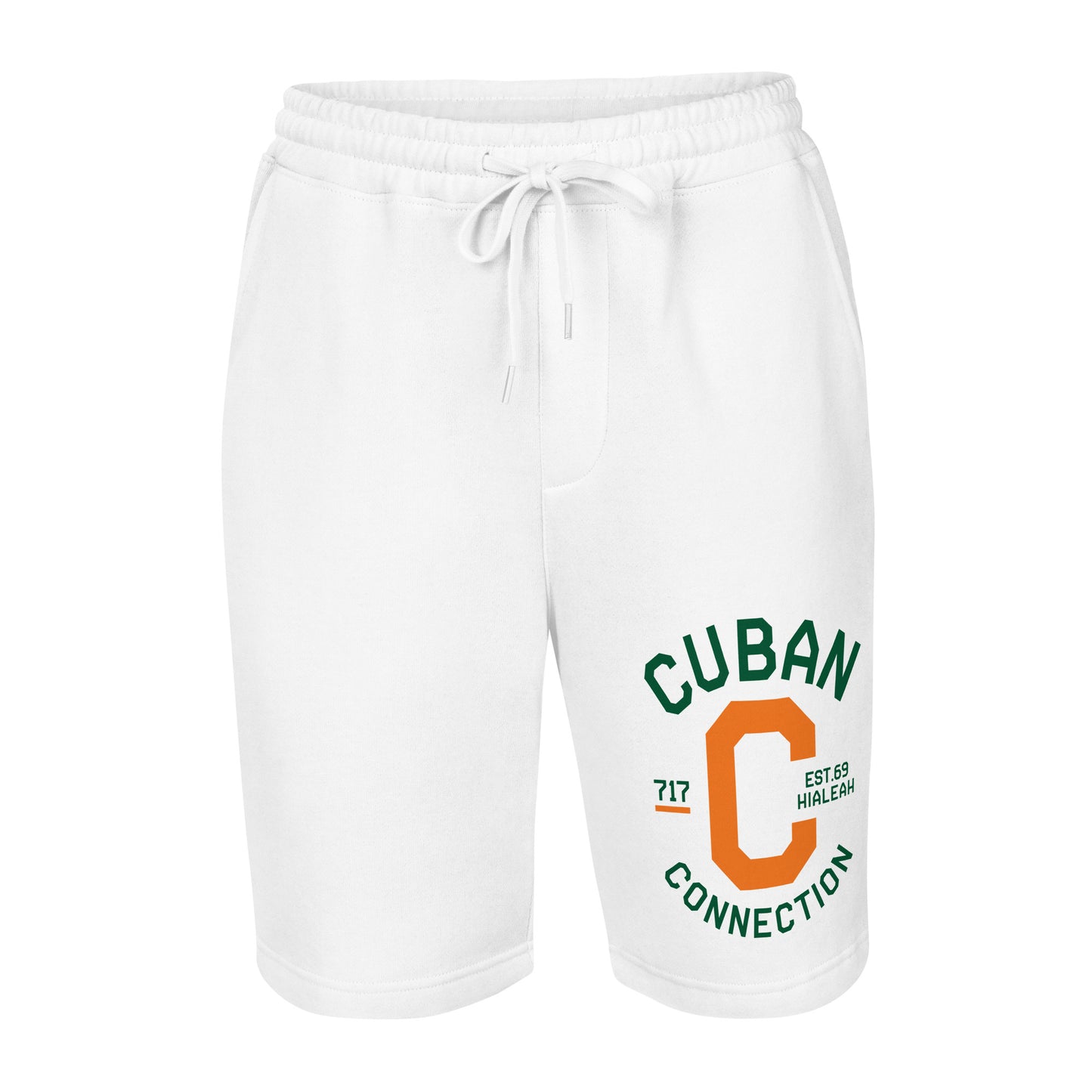 Clásico Green & Orange Logo Fleece Shorts