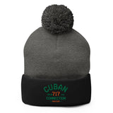 Clásico Green & Orange Logo Embroidered Bobble Beanie