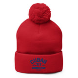 Clásico Blue Logo Embroidered Bobble Beanie