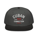 Clásico White & Red Embroidered Logo Snapback Hat