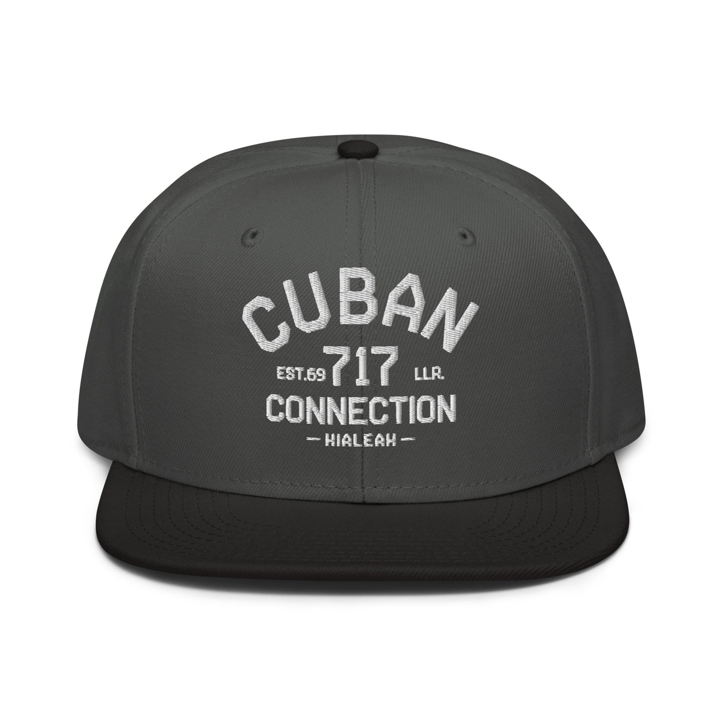 Clásico White Embroidered Logo Snapback Hat