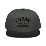 Clásico Black Embroidered Logo Snapback Hat