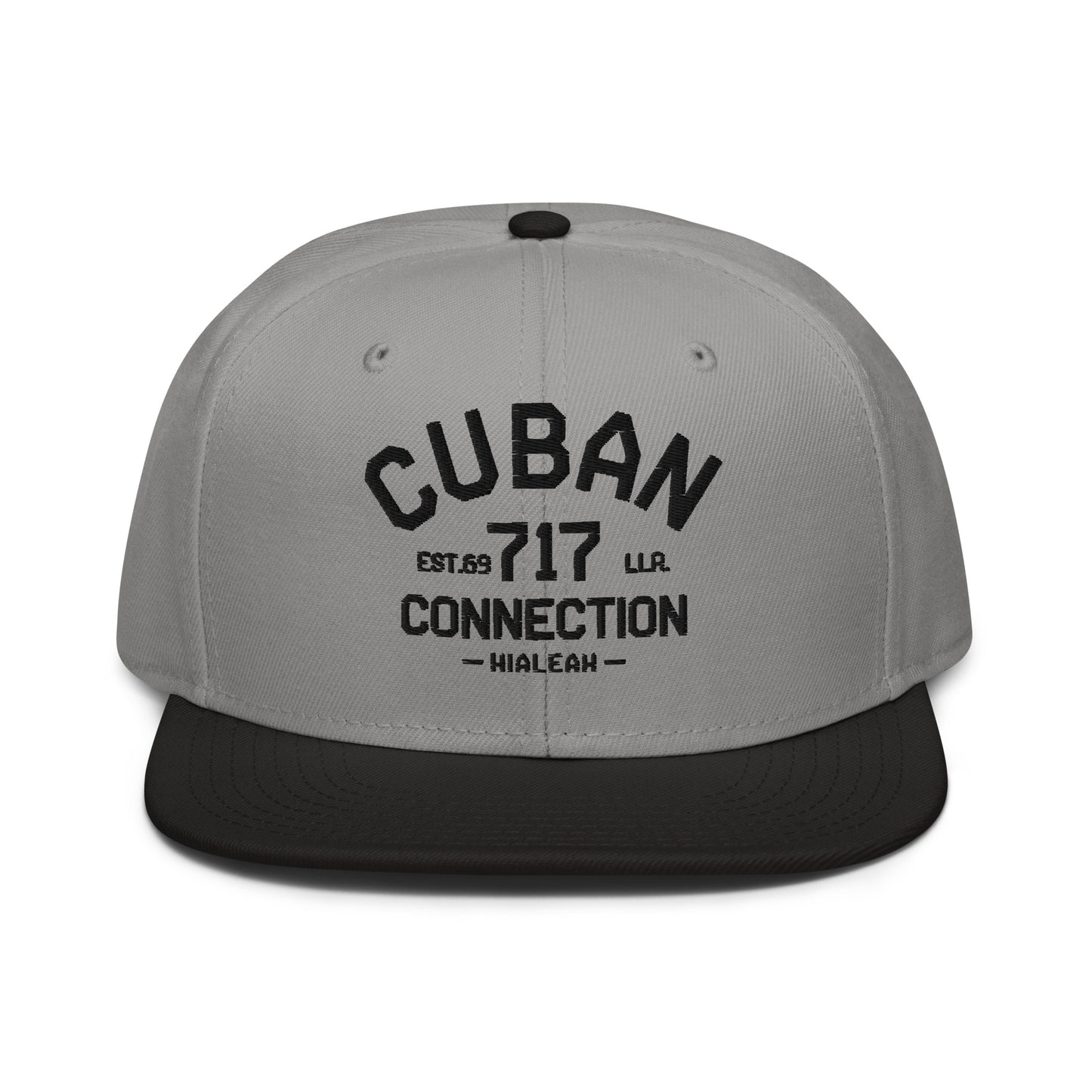 Clásico Black Embroidered Logo Snapback Hat