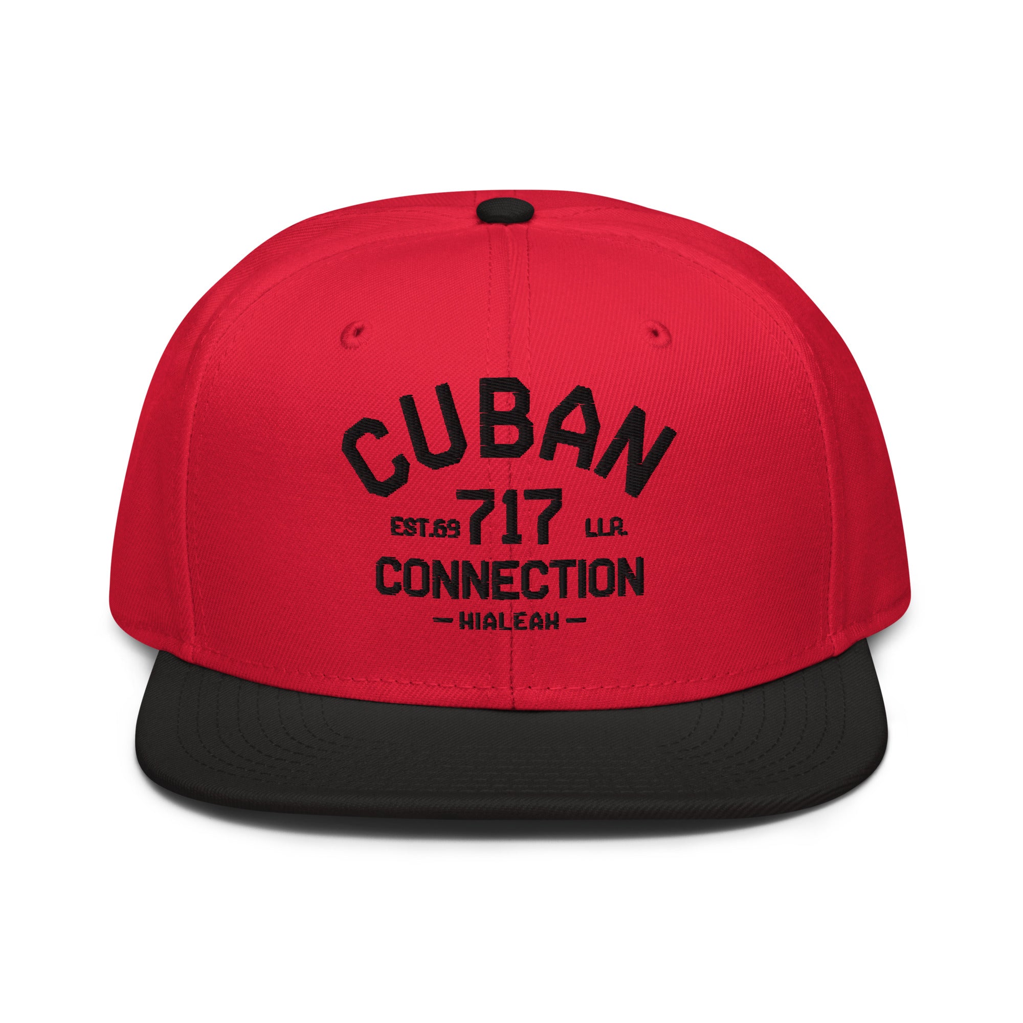 Clásico Black Embroidered Logo Snapback Hat