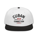 Clásico Black & Red Embroidered Logo Snapback Hat
