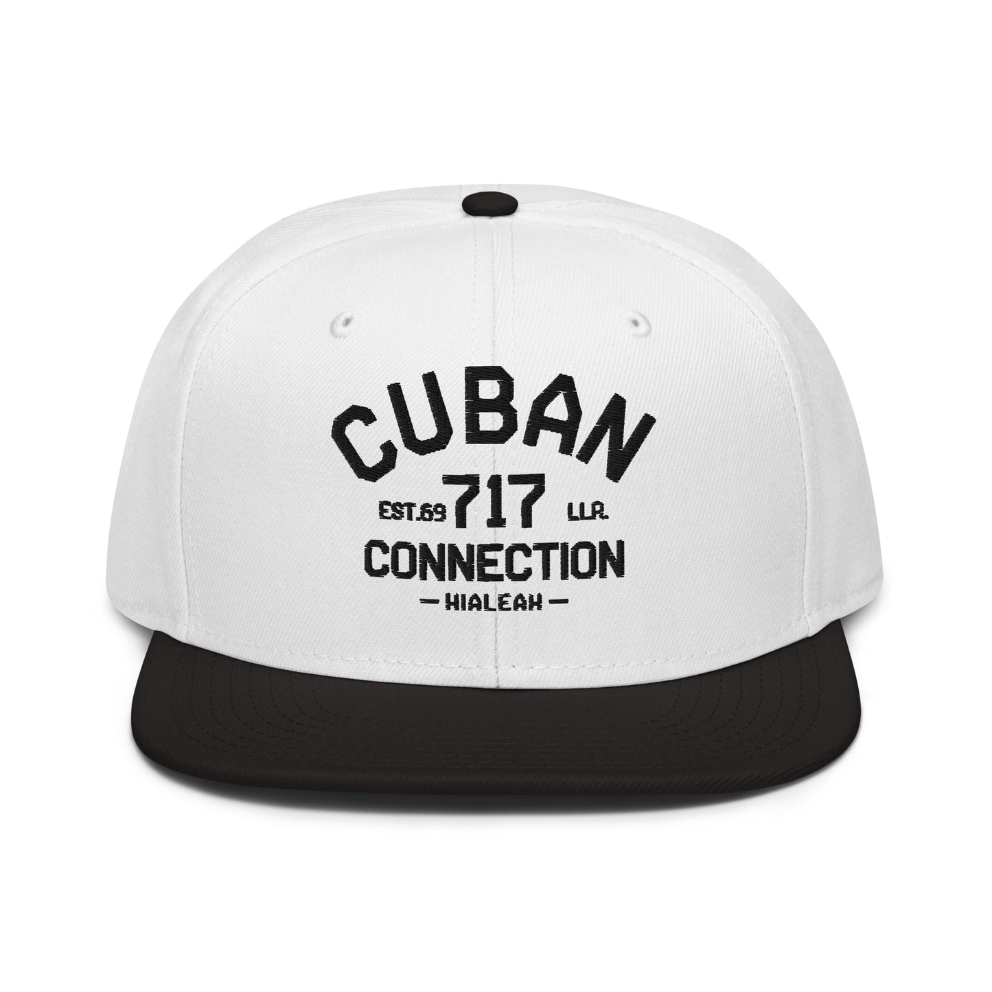 Clásico Black Embroidered Logo Snapback Hat