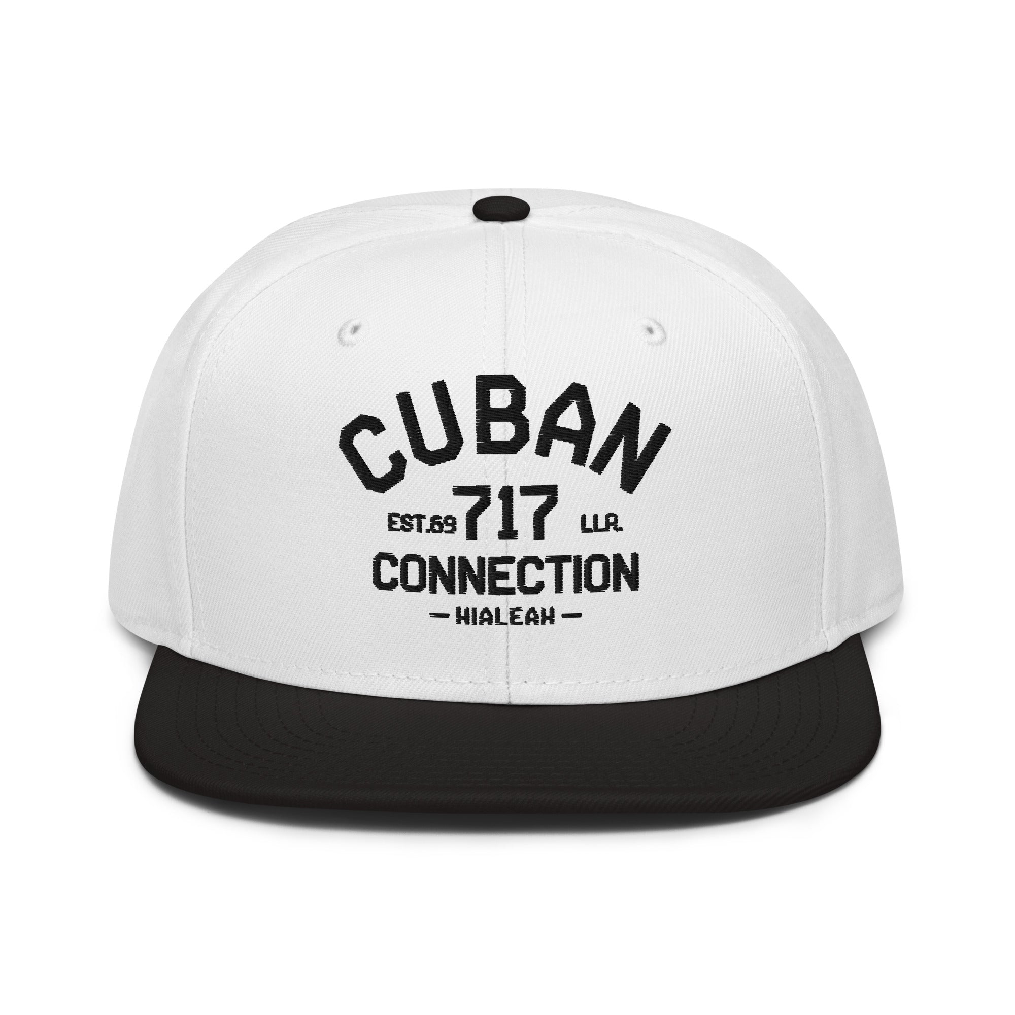 Clásico Black Embroidered Logo Snapback Hat