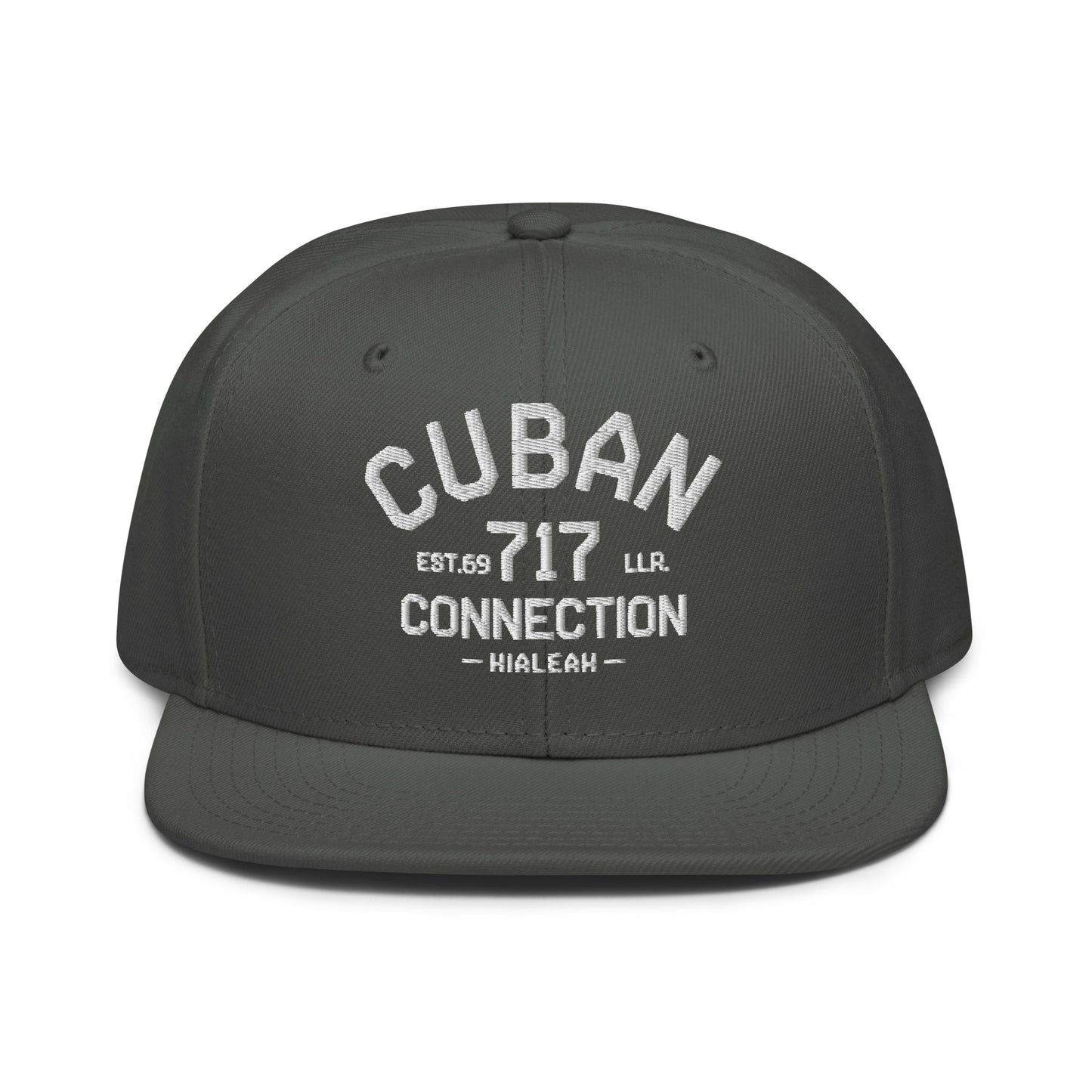 Clásico White Embroidered Logo Snapback Hat