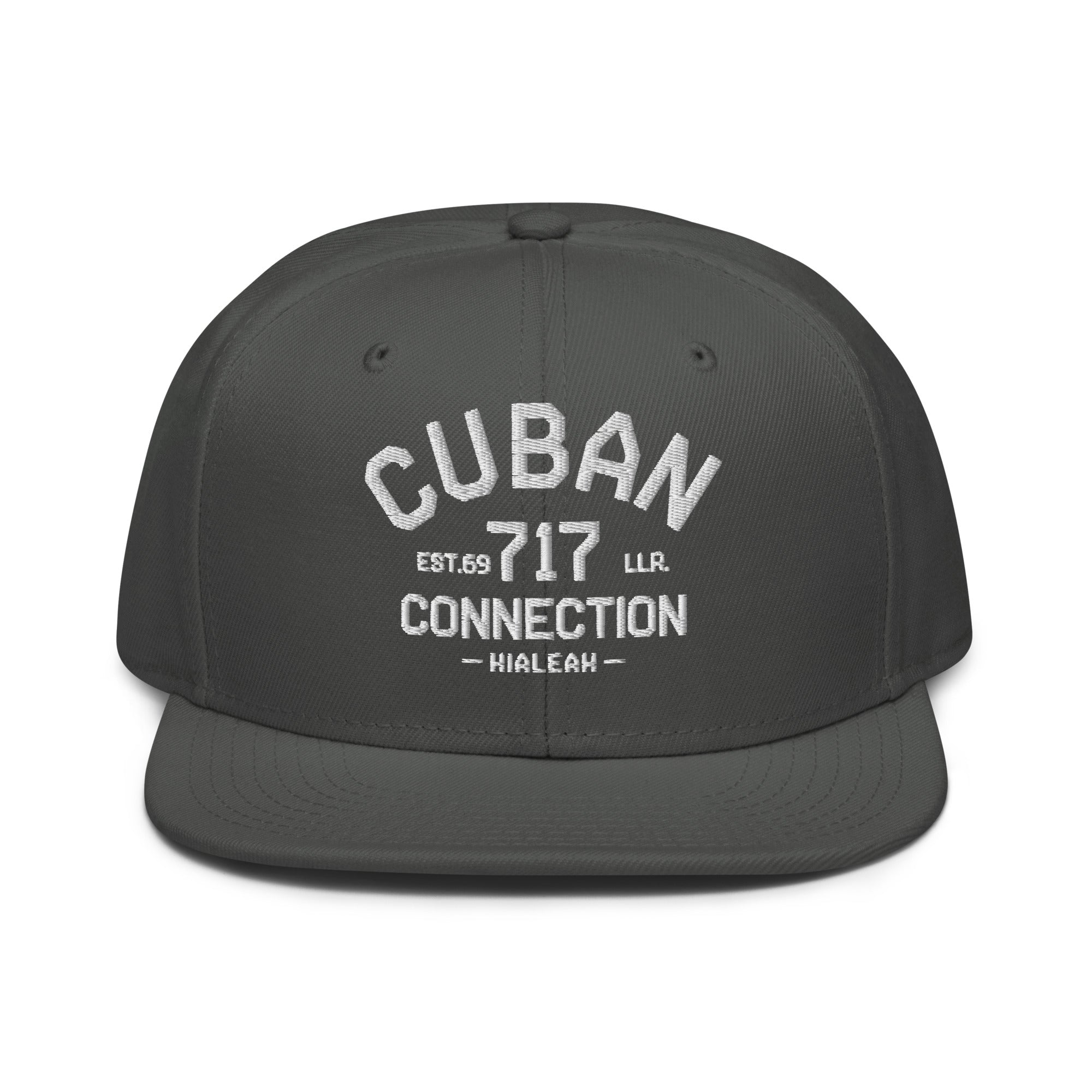 Clásico White Embroidered Logo Snapback Hat