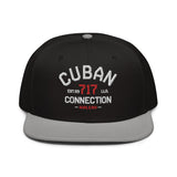 Clásico White & Red Embroidered Logo Snapback Hat