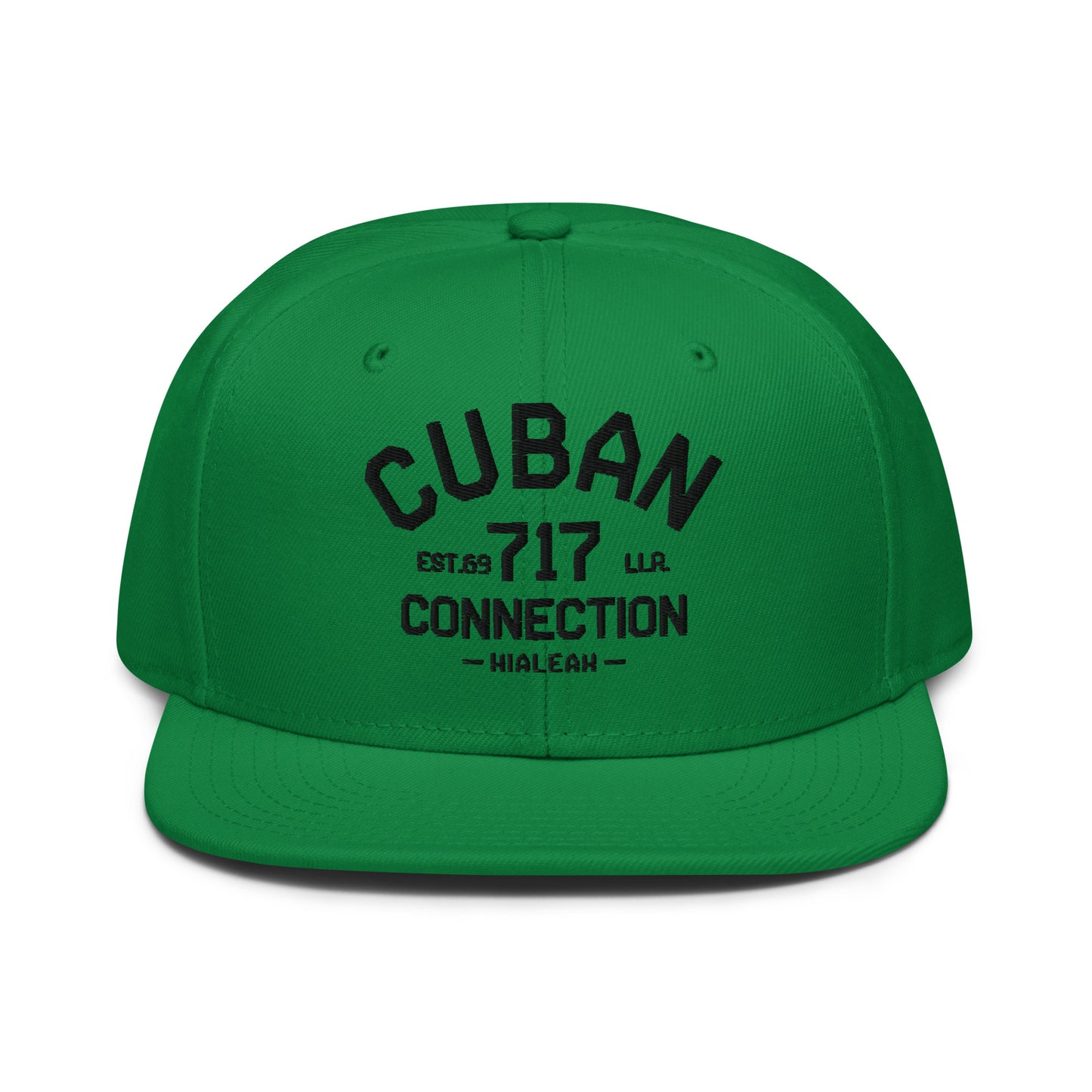Clásico Black Embroidered Logo Snapback Hat