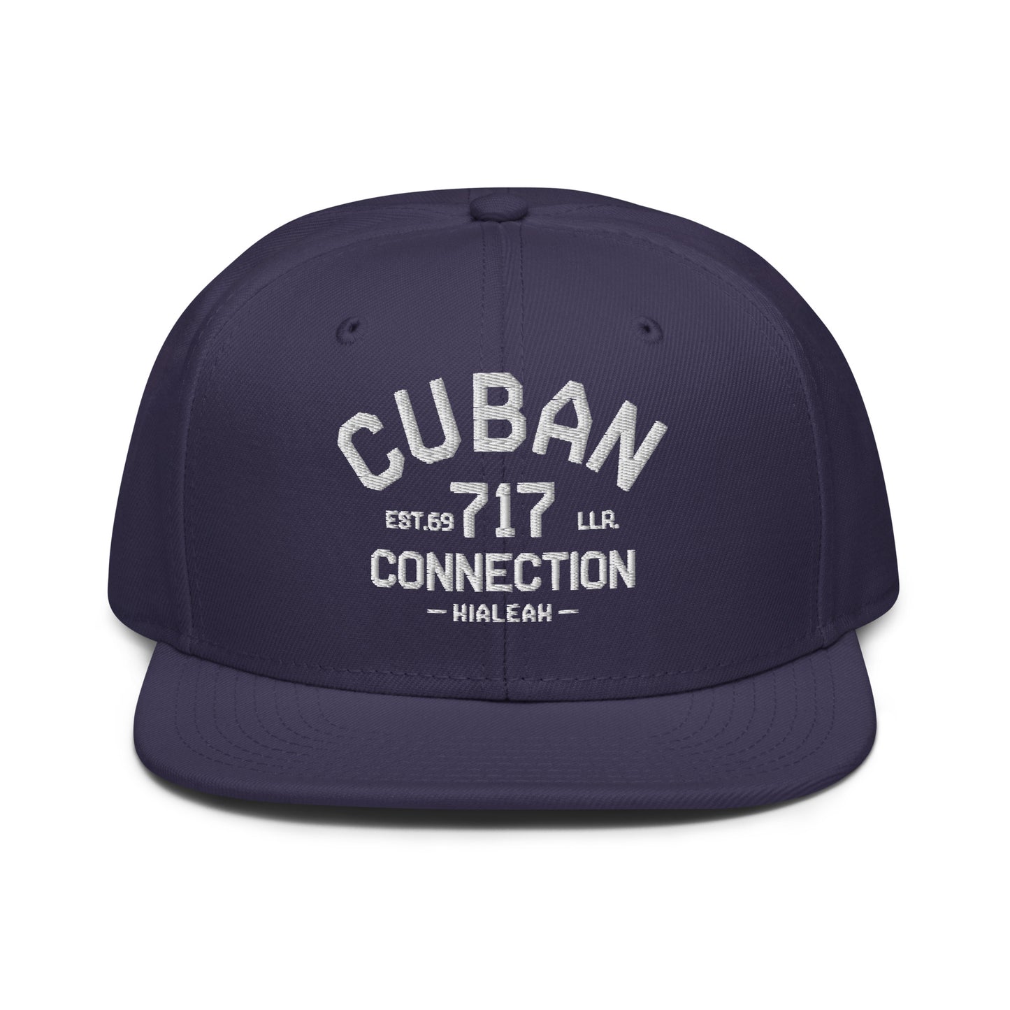 Clásico White Embroidered Logo Snapback Hat