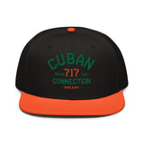 Clásico Green & Orange Embroidered Logo Snapback Hat
