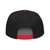 Clásico White & Red Embroidered Logo Snapback Hat
