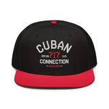 Clásico White & Red Embroidered Logo Snapback Hat