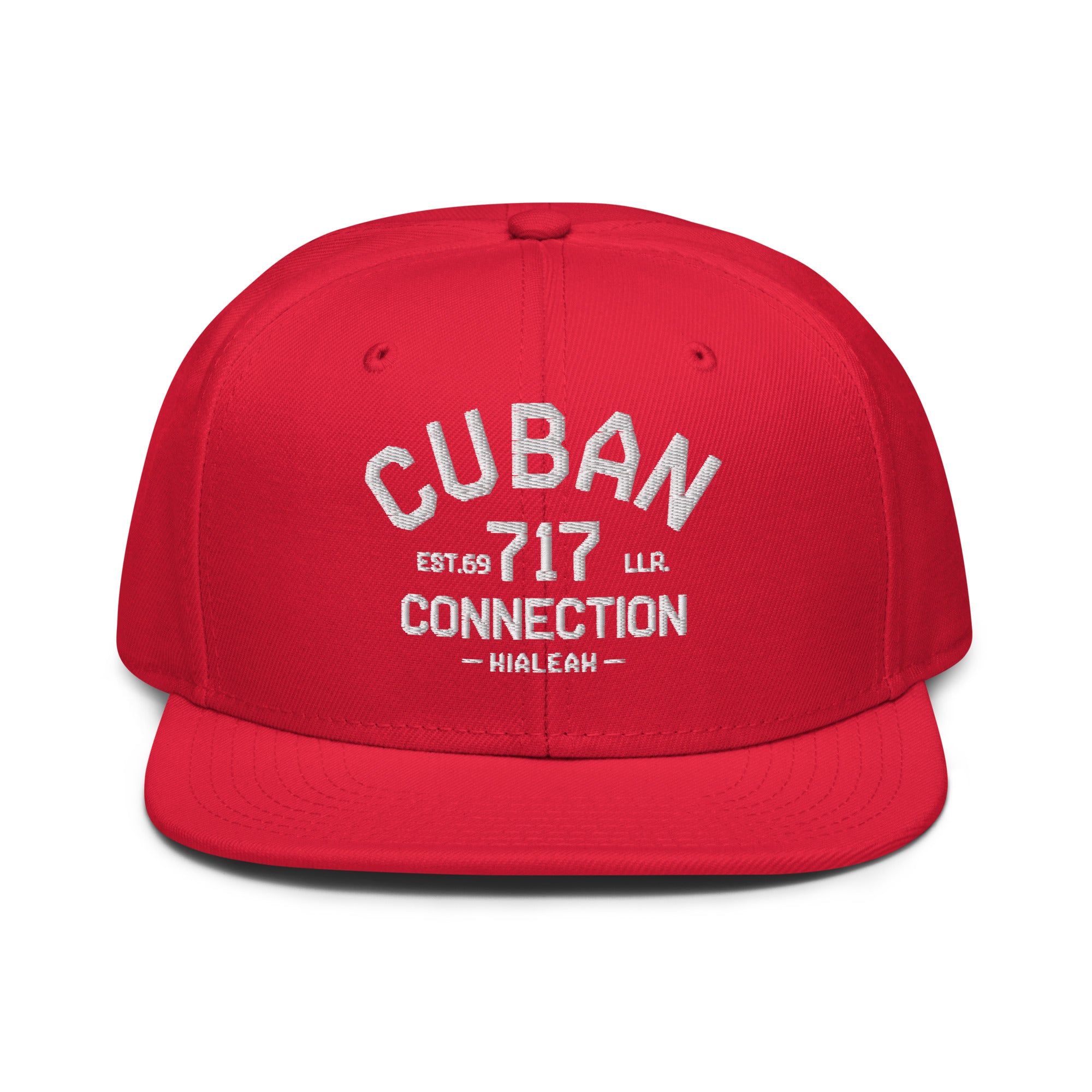 Clásico White Embroidered Logo Snapback Hat