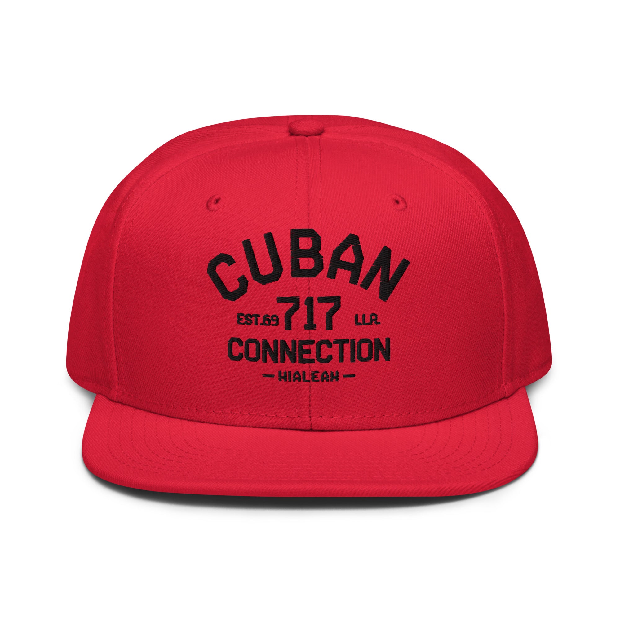 Clásico Black Embroidered Logo Snapback Hat